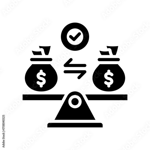 Financial Stability glyph icon