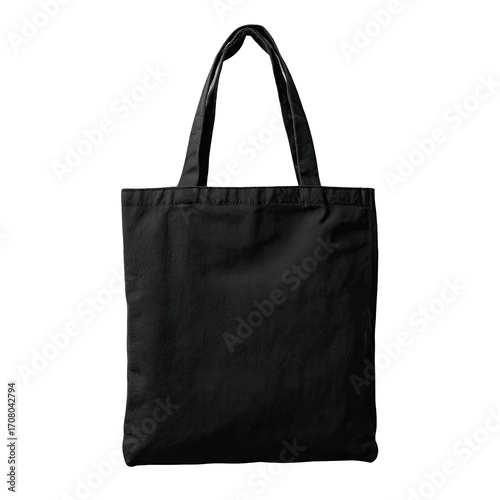 Plain black tote bag (1)