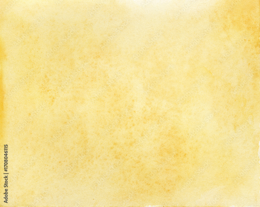 Fototapeta premium Fond aquarelle poétique jaune