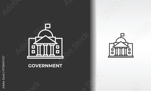 Government Vector, Icon Or Logo Sign Isolated Symbol Illustration