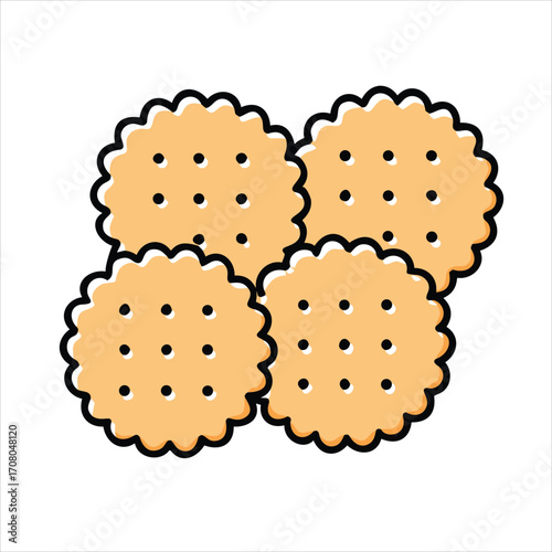 cookies on a white background