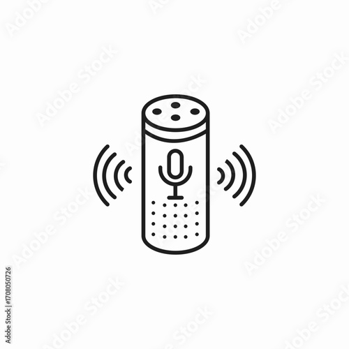 voice speaker control icon sign vector