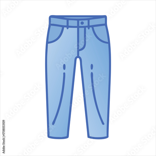 blue jeans isolated on white