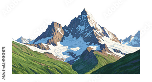 mountain landscape in the alps