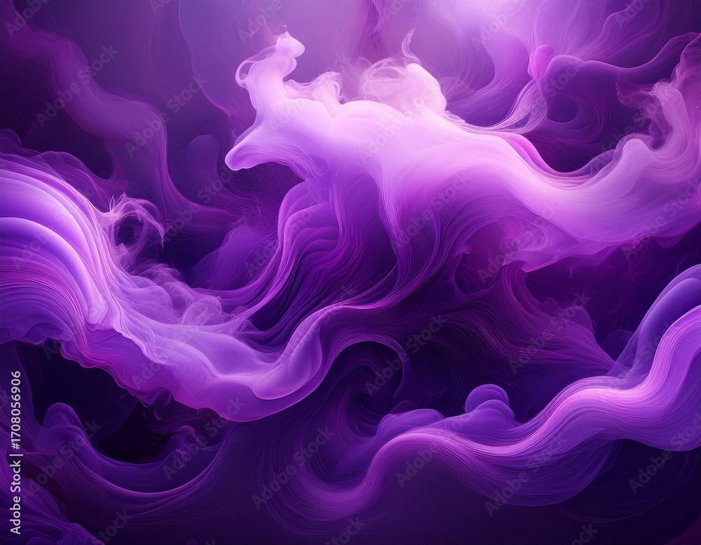 Obraz premium asymmetrical abstract background with violet purple smoke