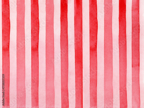 Photos Rayures verticales à l'aquarelle rouge et rose, fraise cerise