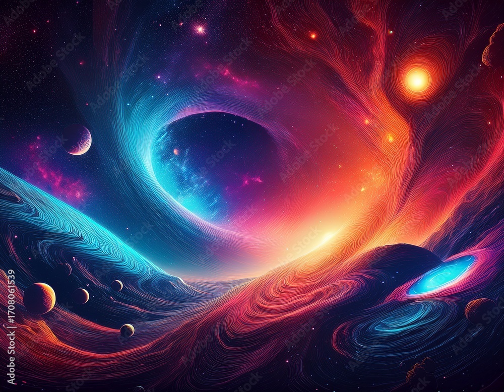 Fototapeta premium abstract background of space