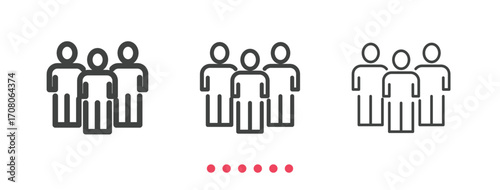 Customer icon. Thin line icon vector