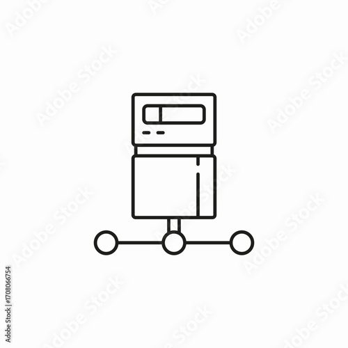 server network connection icon sign vector