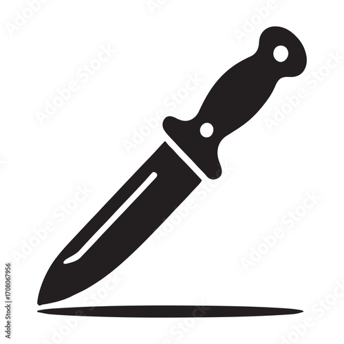 Compact marking knife solid icon tool