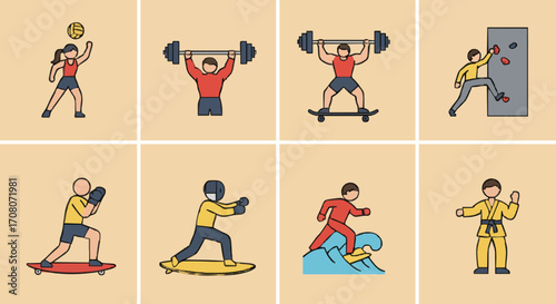 Icon set sport