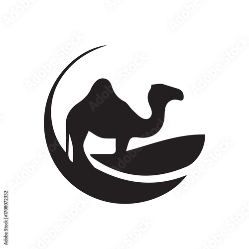 2d camel logo with white background
