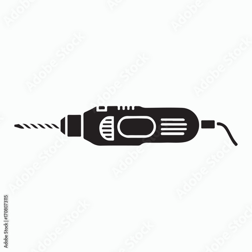 Compact rotary tool solid design symbol