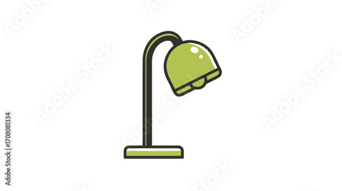 Creative Minimalist Desk Lamp Illustration for Modern Interiors