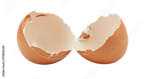Isolated Egg Shell