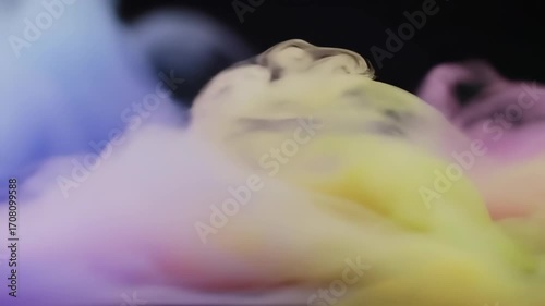 Wallpaper Mural Colorful Smoke Abstract Vapor Animation with Gradient Background Torontodigital.ca