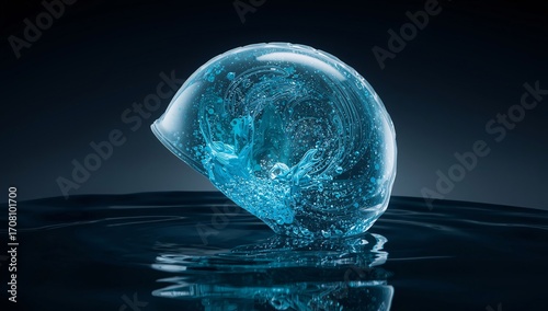 Swirling Particle Swimming Cap
