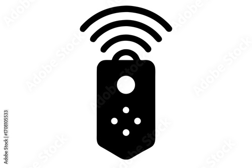 Remote sensor icon vector 