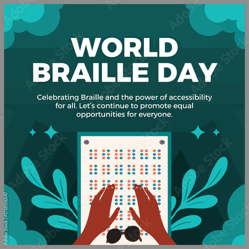 "Celebrate World Braille Day: promoting inclusion, literacy, and accessibility for visually impaired communities worldwide."