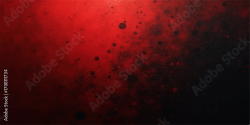 Red grunge textured background with smoky fire and vintage abstract design