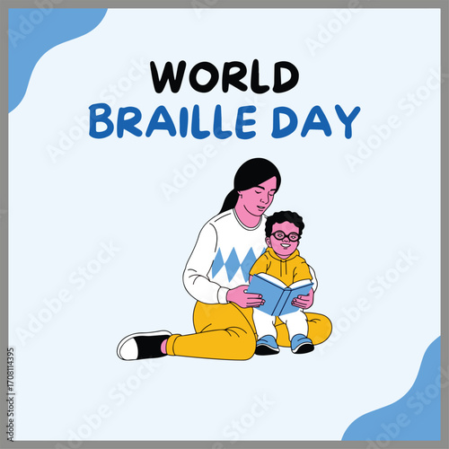 "Celebrate World Braille Day: promoting inclusion, literacy, and accessibility for visually impaired communities worldwide."