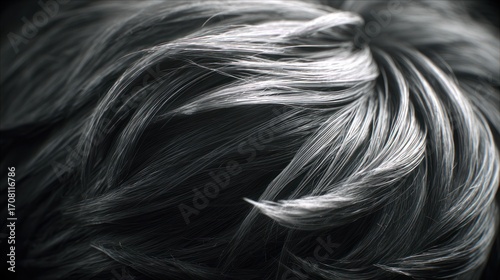 Abstract gray hair texture
