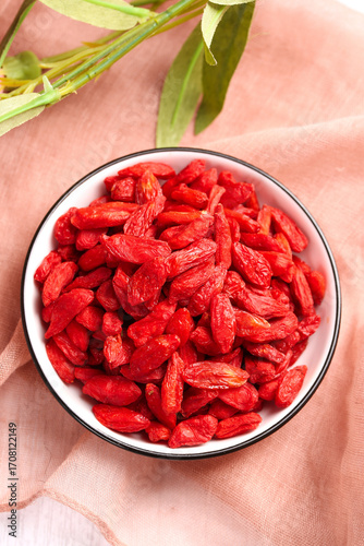 Dried Red Goji Berries Ningxia Superfood Herbal Tea Health Berry Bowl Natural Organic Wolfberry