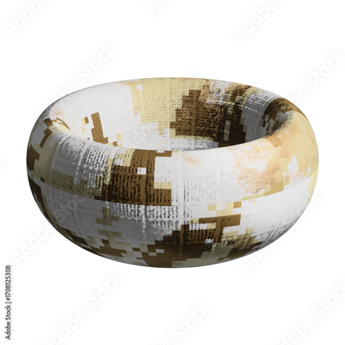Camouflage Torus — 3D Abstract Design with Digital Texture in Brown and Beige

🧿 🔍 45 Buyer-Focused SEO Keywords (Comma-Separated)
3D torus, digital camouflage, pixelated texture, brown tones, beige