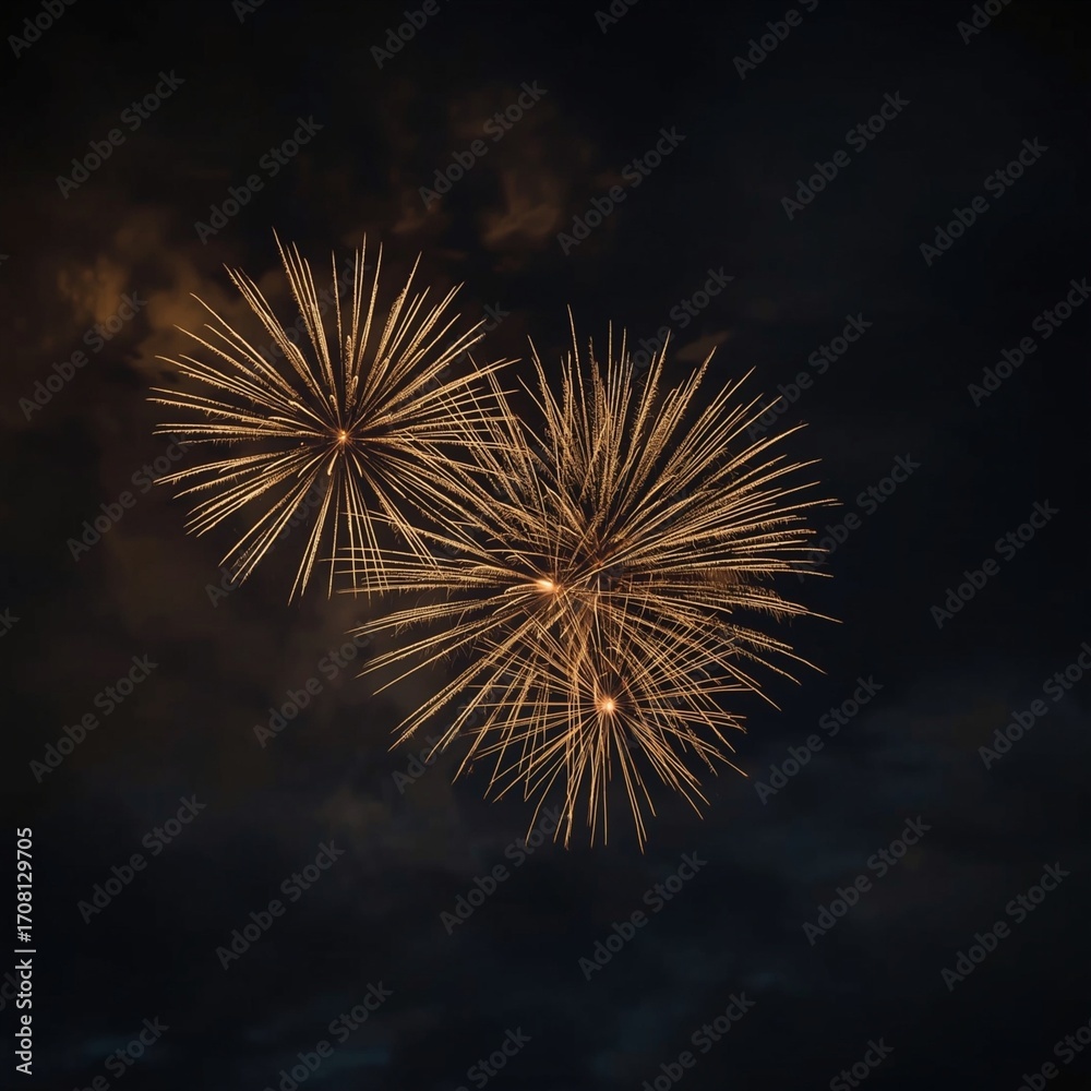 Obraz premium fireworks in the night sky
