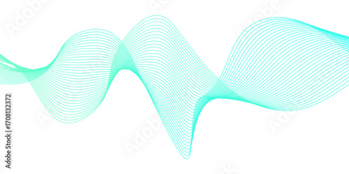 Energy abstract smooth blue frequency isolated element creative blend curve flow line technology modern white web banner vector beautiful waveform light music energy design.	