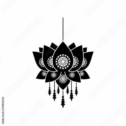 Vector art of exquisite ramadan lantern, a symbol of spiritual reflection and festive joy, perfect for banners and flyers