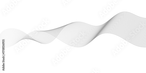 Trendy geometric background of smooth wave blend lines. Vector illustration for banners, posters, covers. Abstract modern design, Abstract background vector.