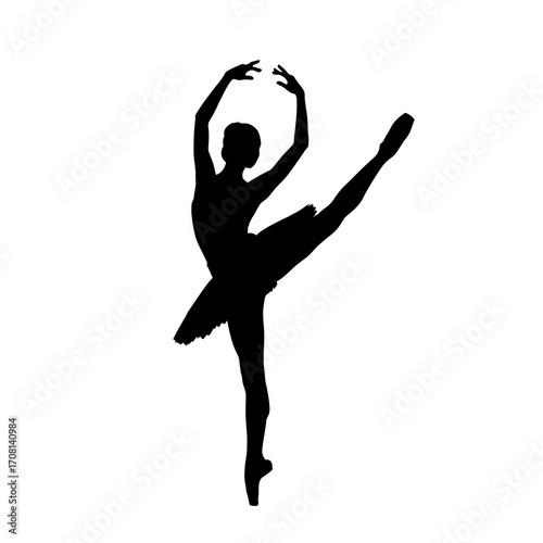silhouette of a woman dancing