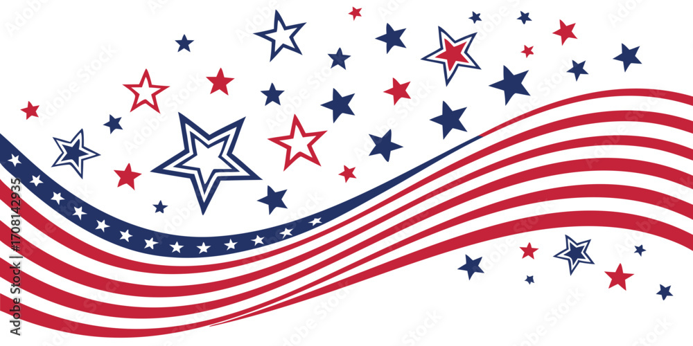 Fototapeta premium fourth of july background