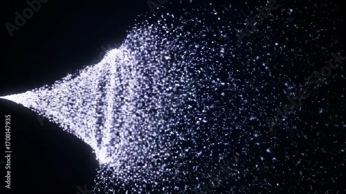 A mesmerizing seamlessly looping video of swirling, luminous particles creating a magical, celebratory light vortex effect celebration, soft, wedding