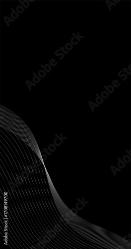 Abstract background with Digital frequency track equalizer Stylized line art wave design element  background
