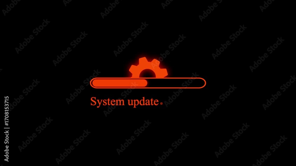 Operating system upgrade concept, software updating and process ...