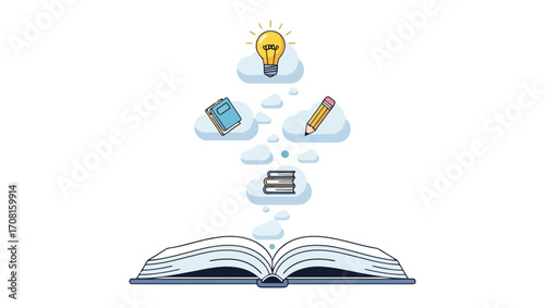 Open Book of Ideas Inspiration and Knowledge Unfolding