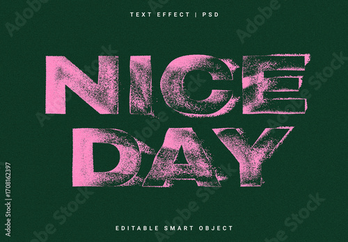 Pink Ripped Text Effect