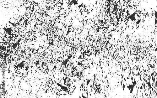 Vector abstract grunge overlay distress floor, black and white seamless transparent background.Monochrome texture composed of irregular graphic elements.