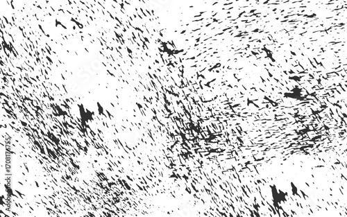 Vector abstract grunge overlay distress floor, black and white seamless transparent background.Monochrome texture composed of irregular graphic elements.