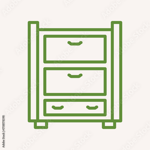 Furniture symbol artwork trendy useful vector Illustration design ravishing colorful background