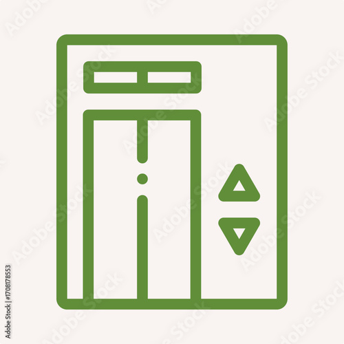 Lift symbol artwork trendy useful vector Illustration design ravishing colorful background