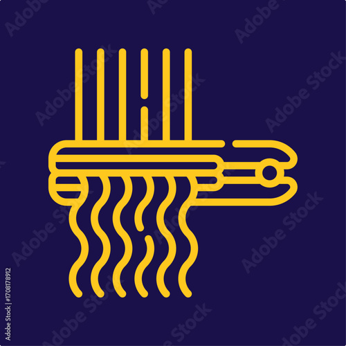Hair straightener symbol artwork trendy useful vector Illustration design perfect colorful background