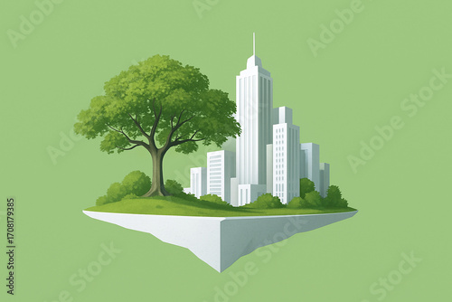 Floating City Island, Green Environment