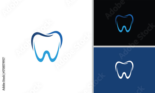 Creative, minimalist and elegant dental logo design