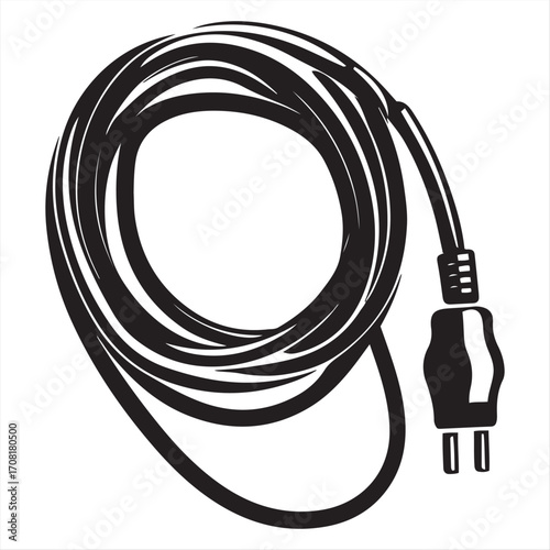 extension- Power Cord with Three-Pronged Plug