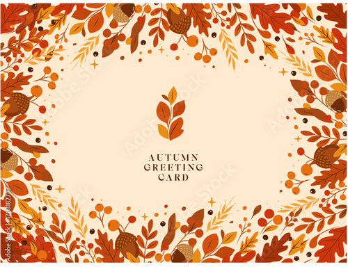Autumn greeting card 