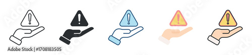 Risk Management Icon Set Multiple Style Collection