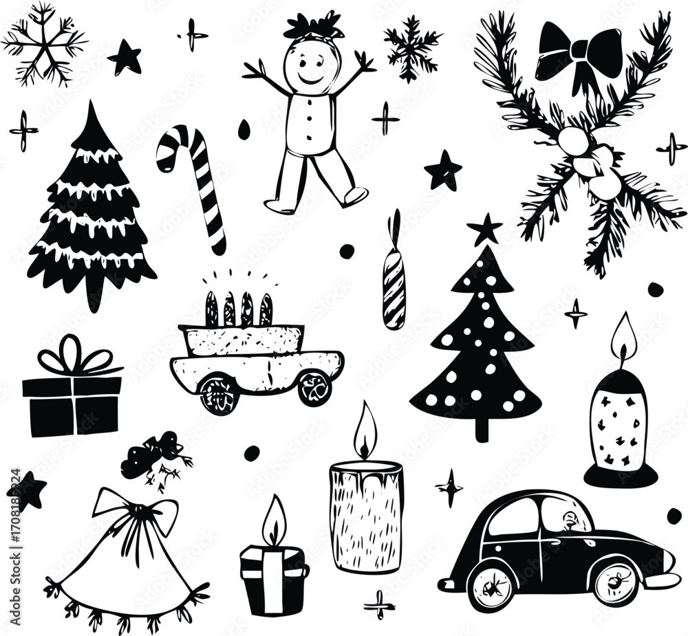 Naklejka premium Christmas holiday icon File, Festive Icon File, Christmas light icon File